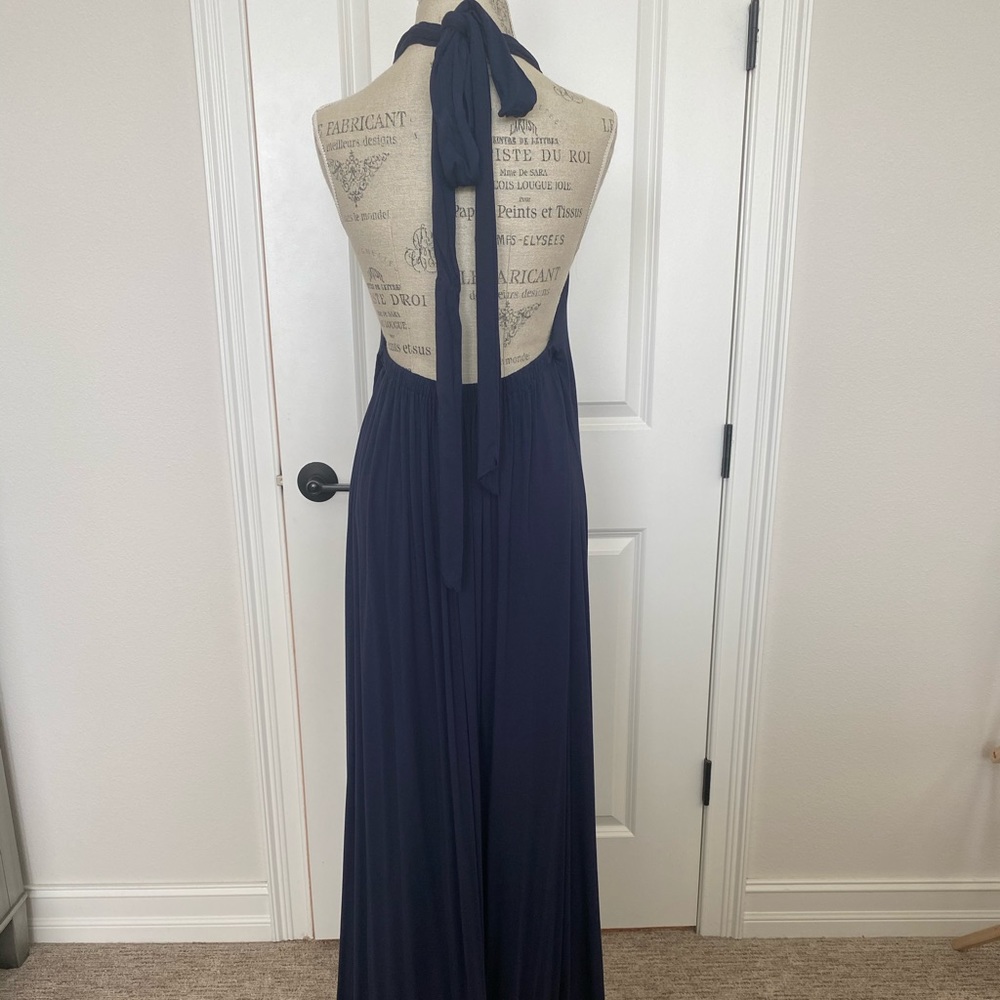 Michael Lauren Navy Blue Maxi Dress - Picture 4 of 5